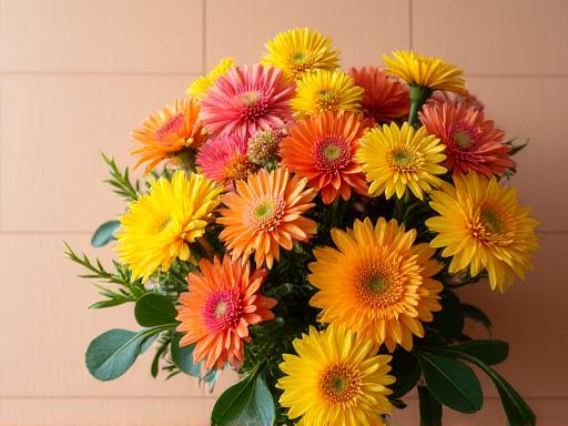 Un bouquet di fiori freschi dai colori vivaci.